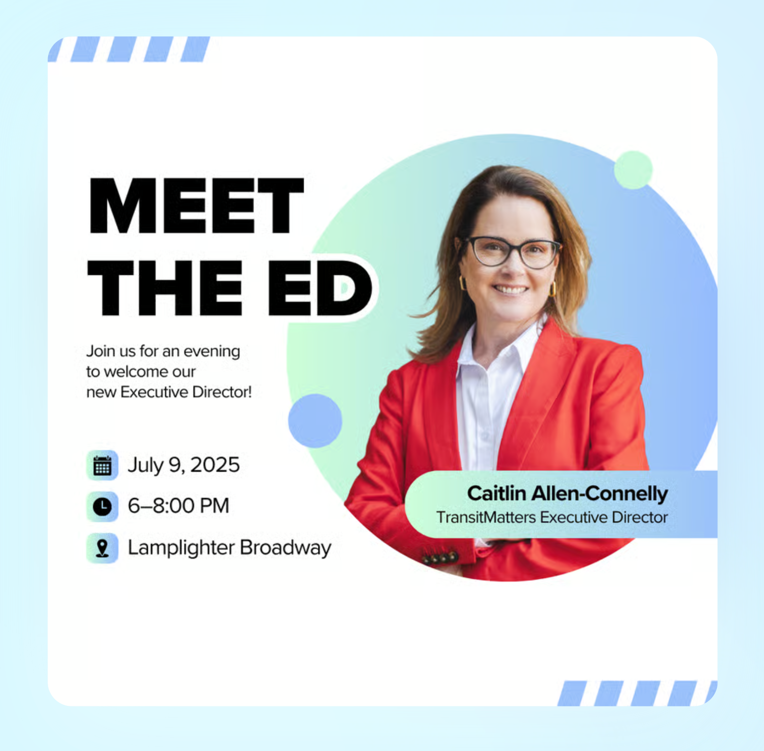 Meet & Greet with TransitMatters Executive Director
