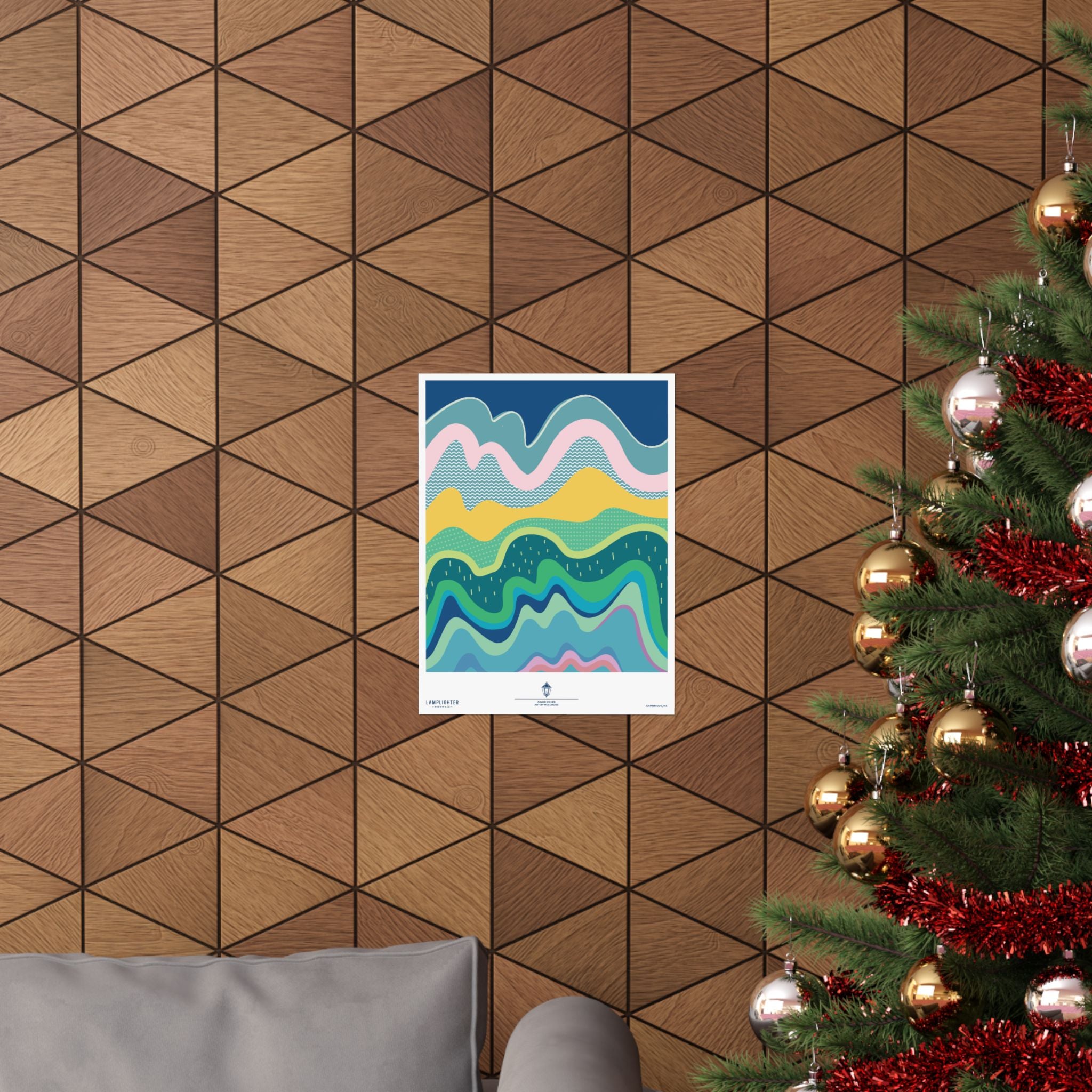 Radio Waves Can Art Poster – Lamplighter Brewing Co.