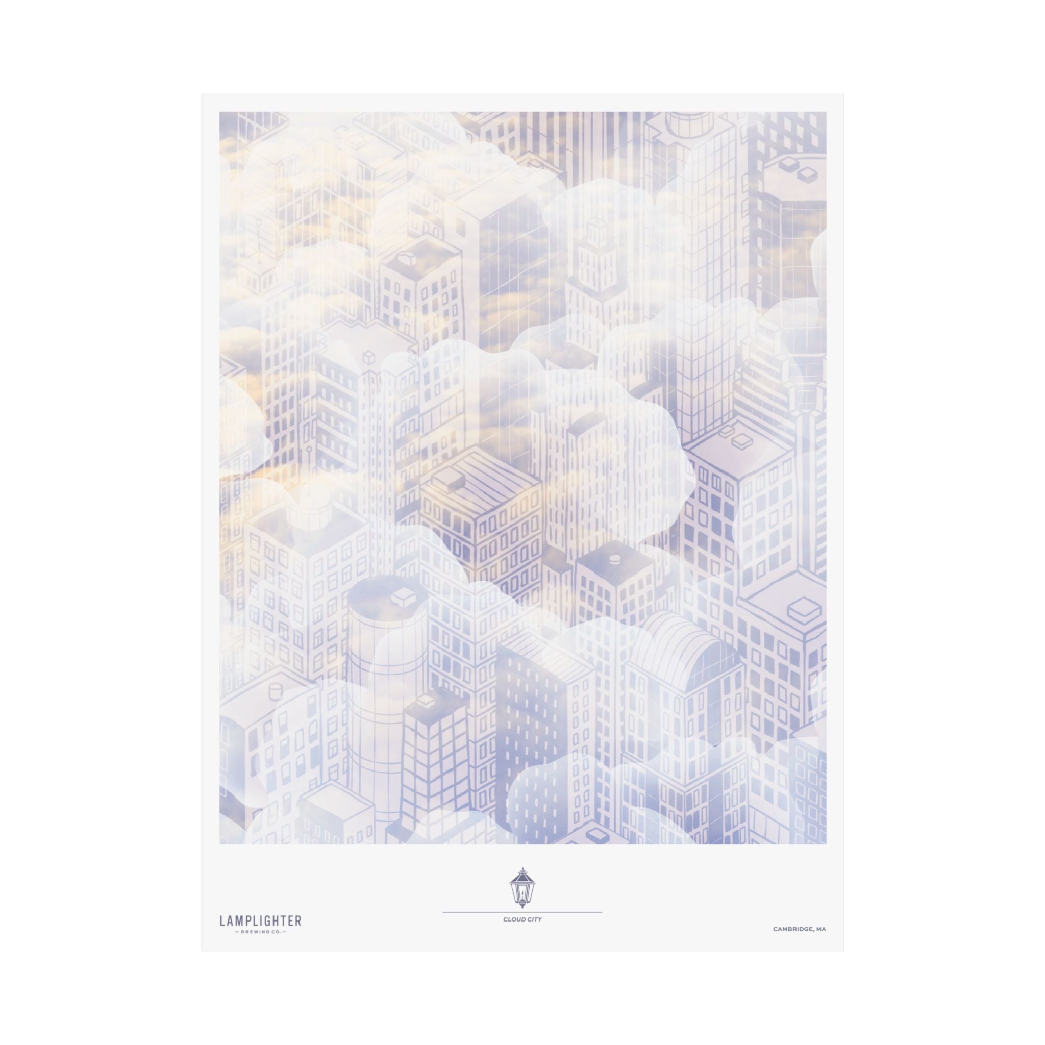 Cloud City Can Art Poster