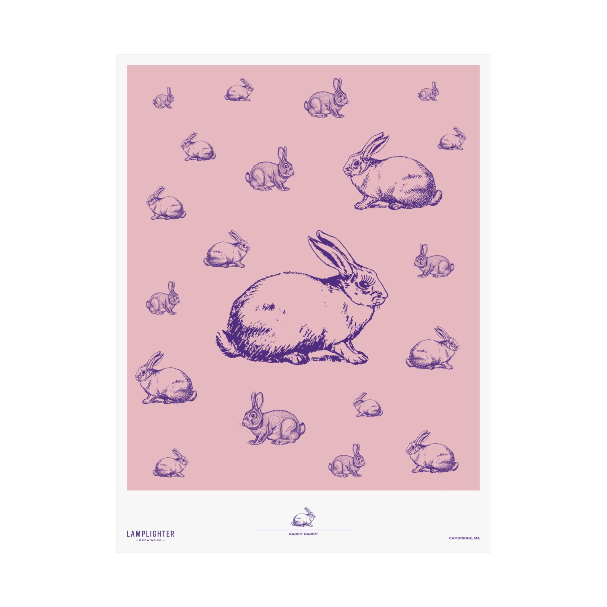 Rabbit Rabbit Can Art Poster