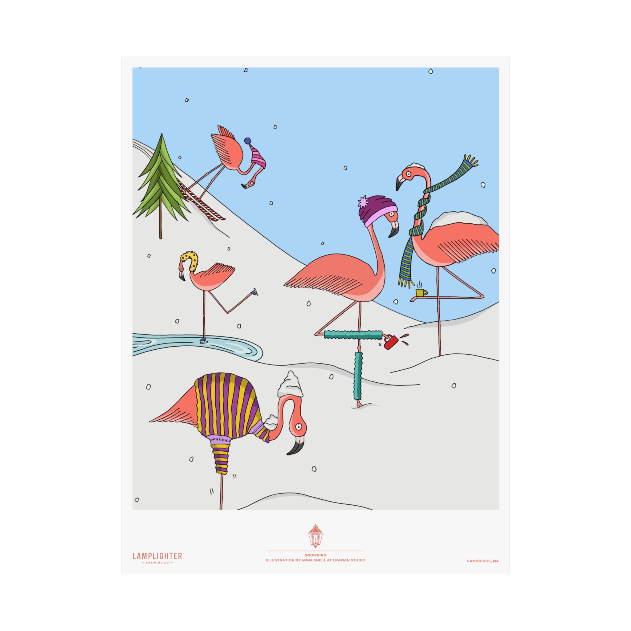 Snowbird Can Art Poster – Lamplighter Brewing Co.