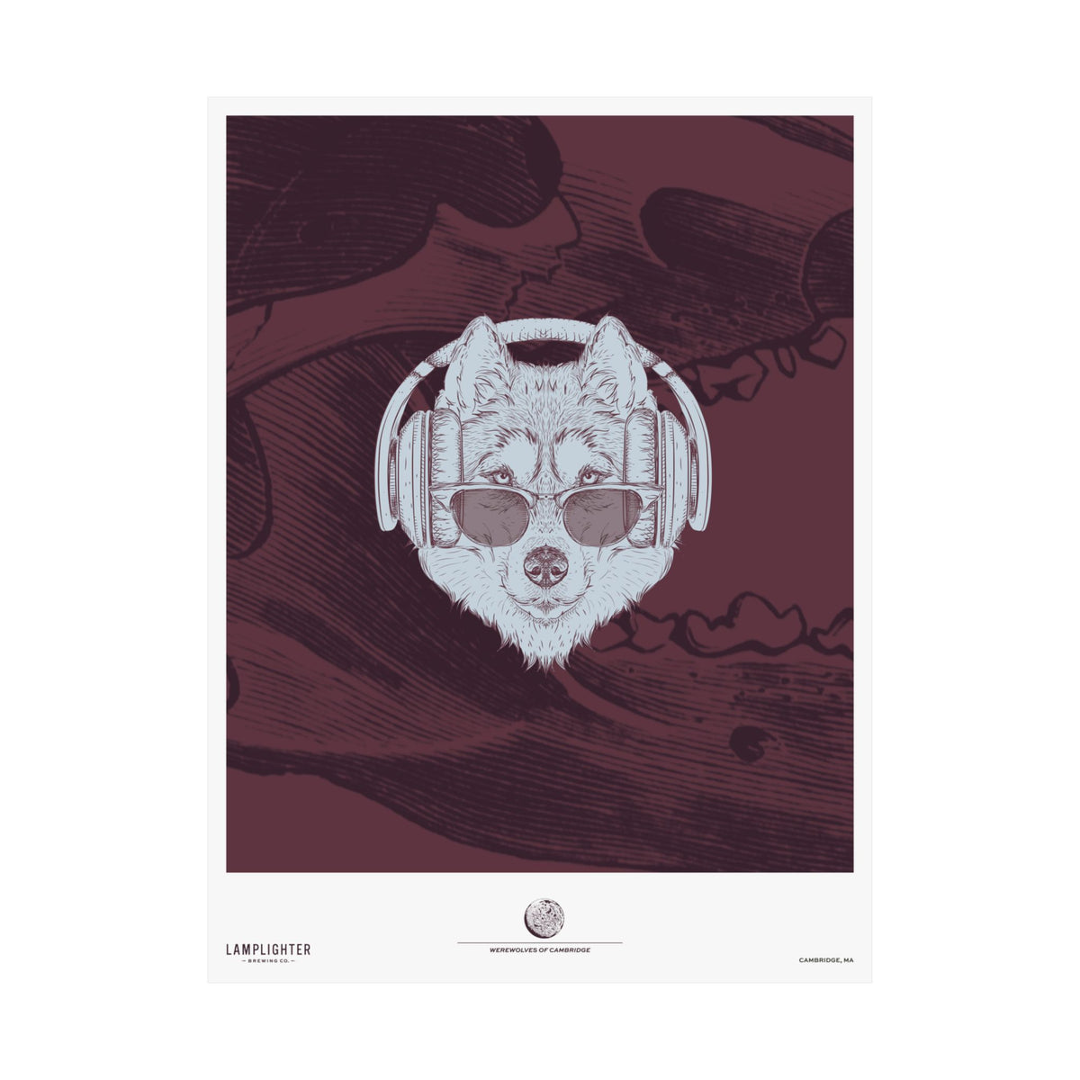 Werewolves of Cambridge Can Art Poster