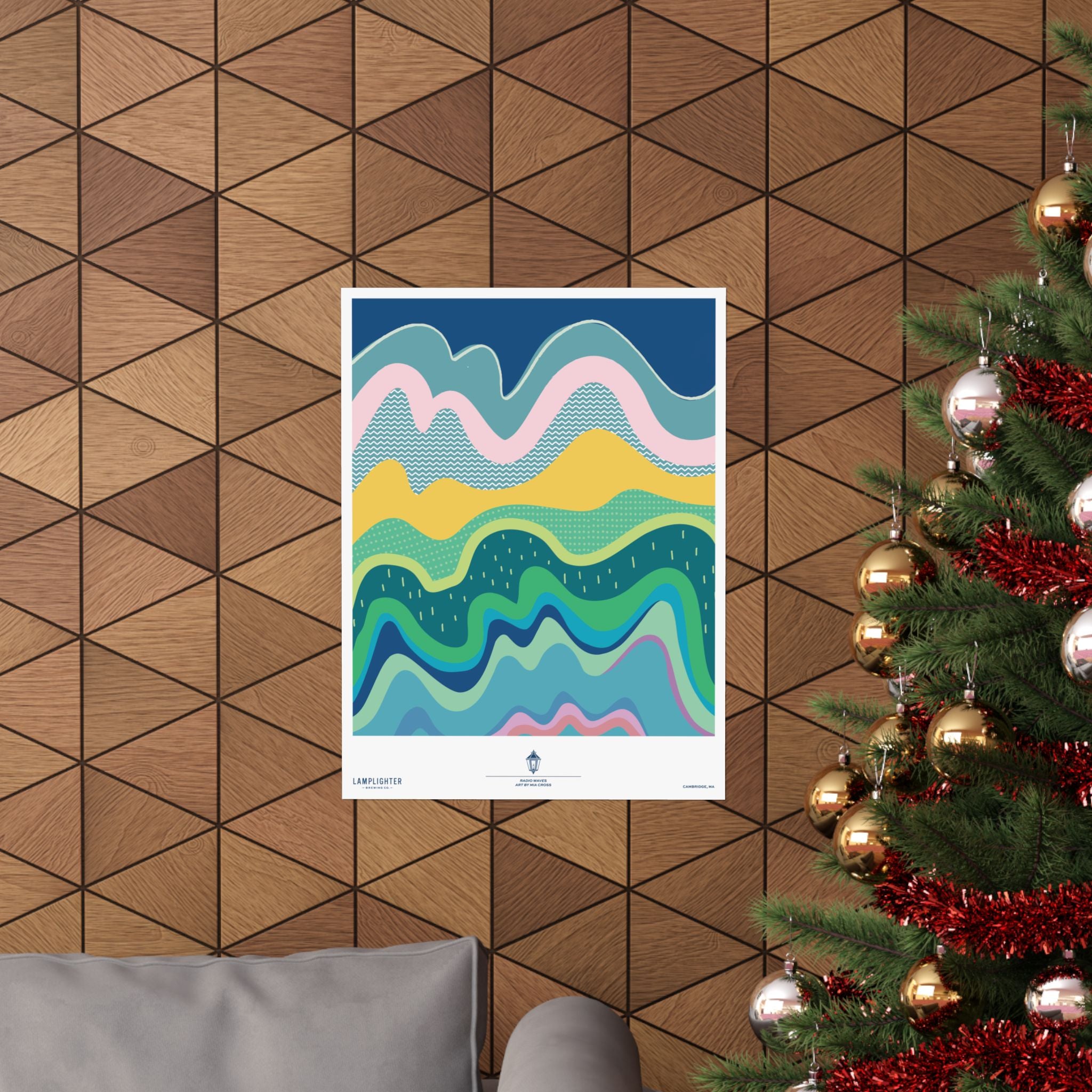 Radio Waves Can Art Poster – Lamplighter Brewing Co.