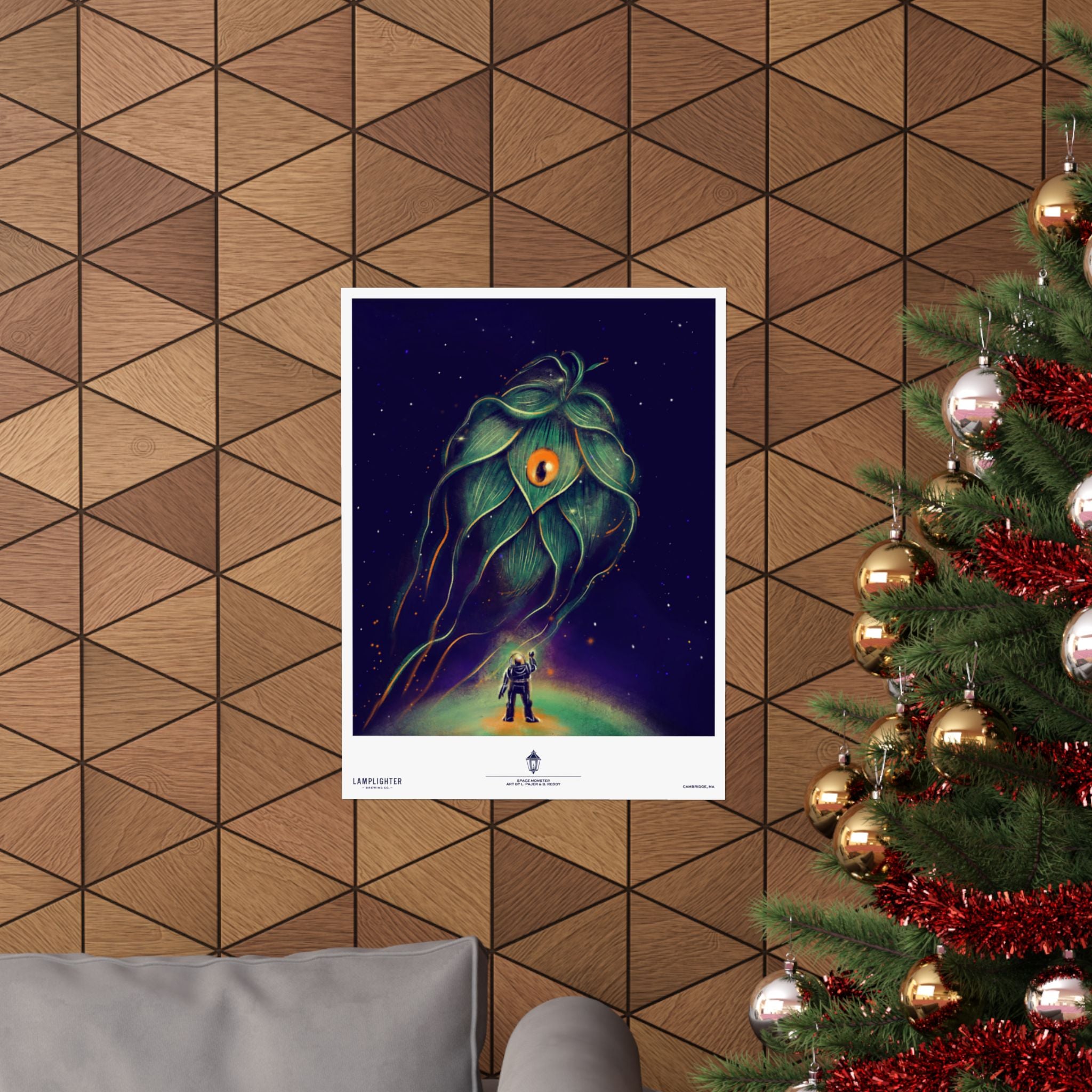 Space Monster Can Art Poster