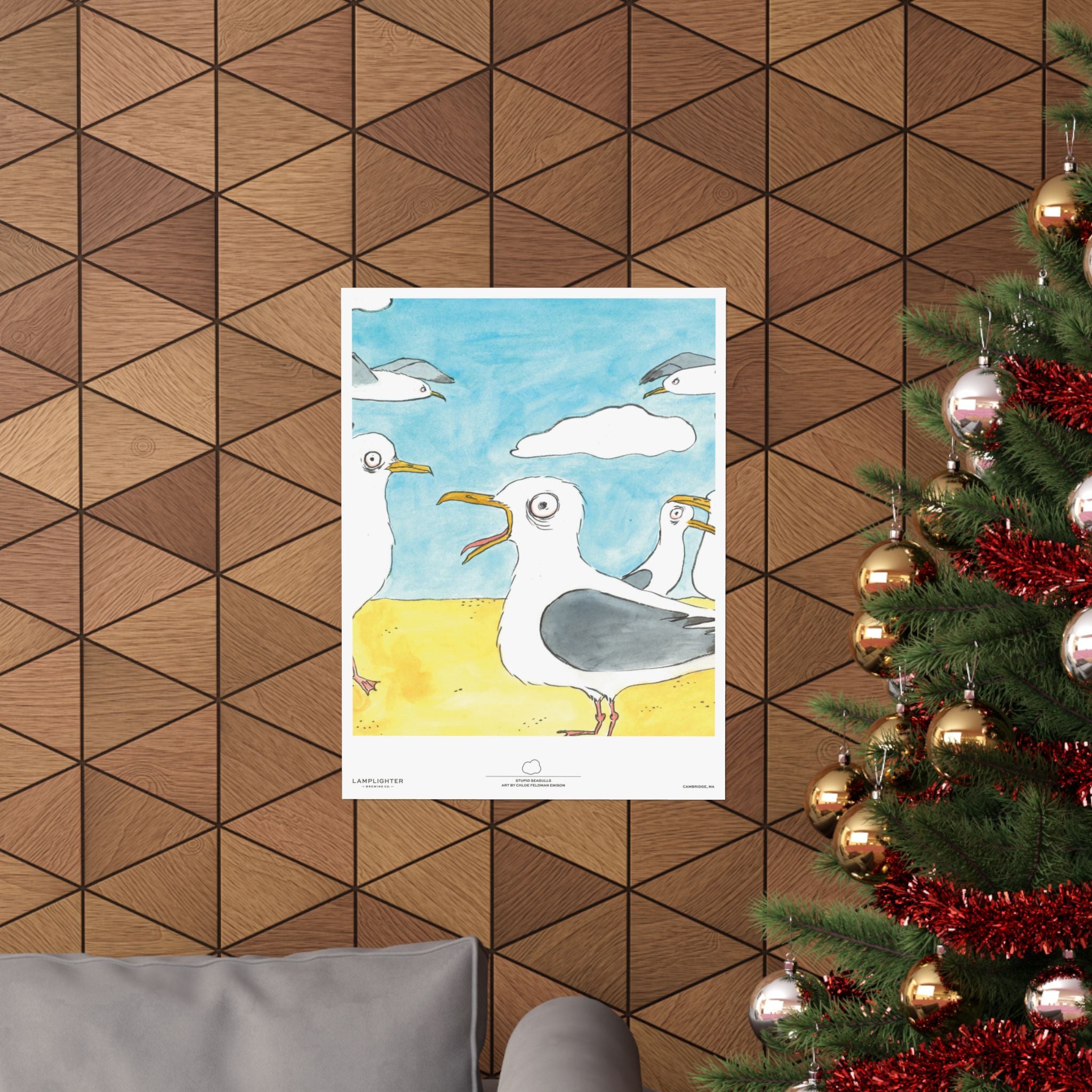 Stupid Seagulls Can Art Poster