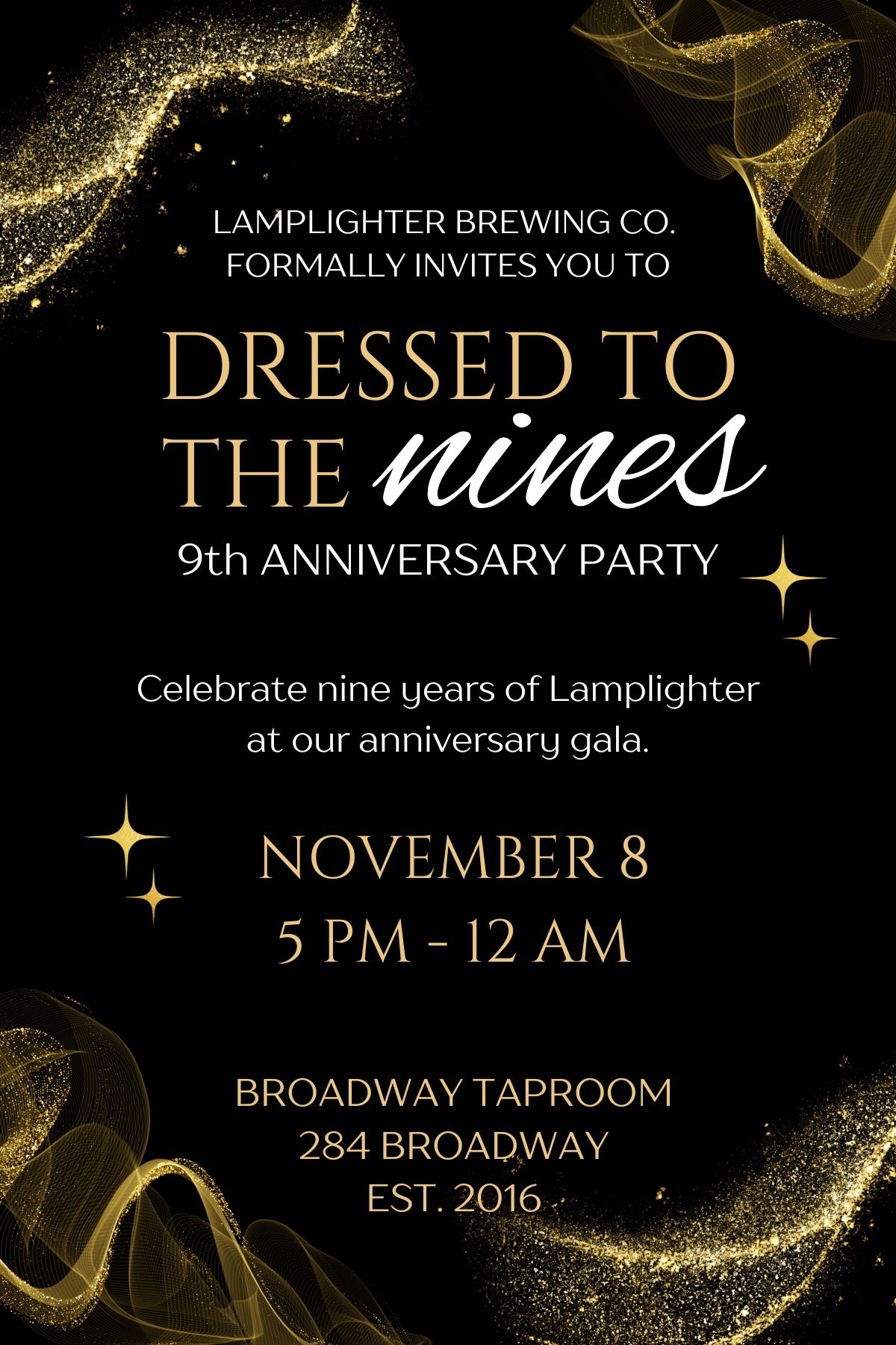Dressed to the Nines Anniversary Party