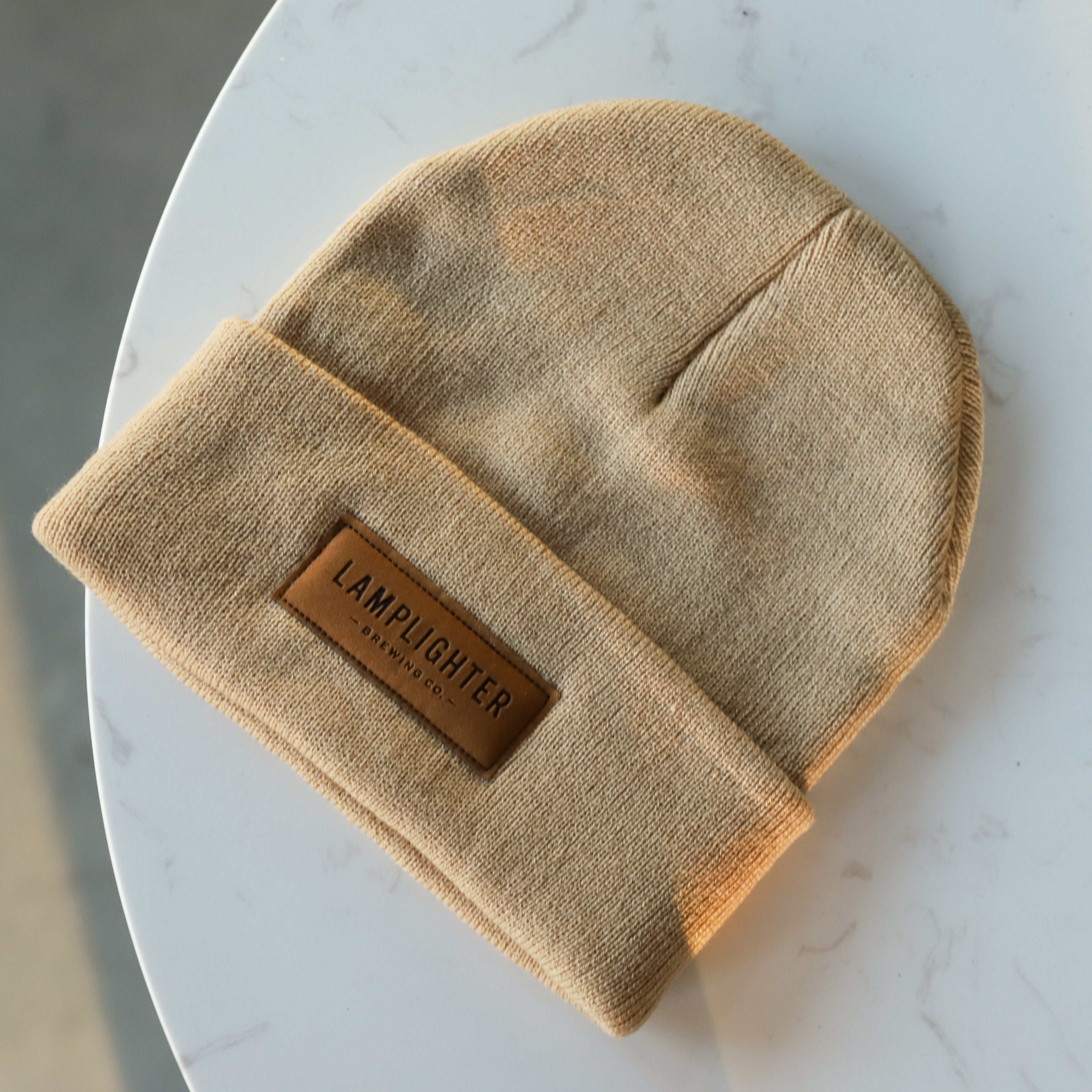 Camel Knit Beanie – Lamplighter Brewing Co.