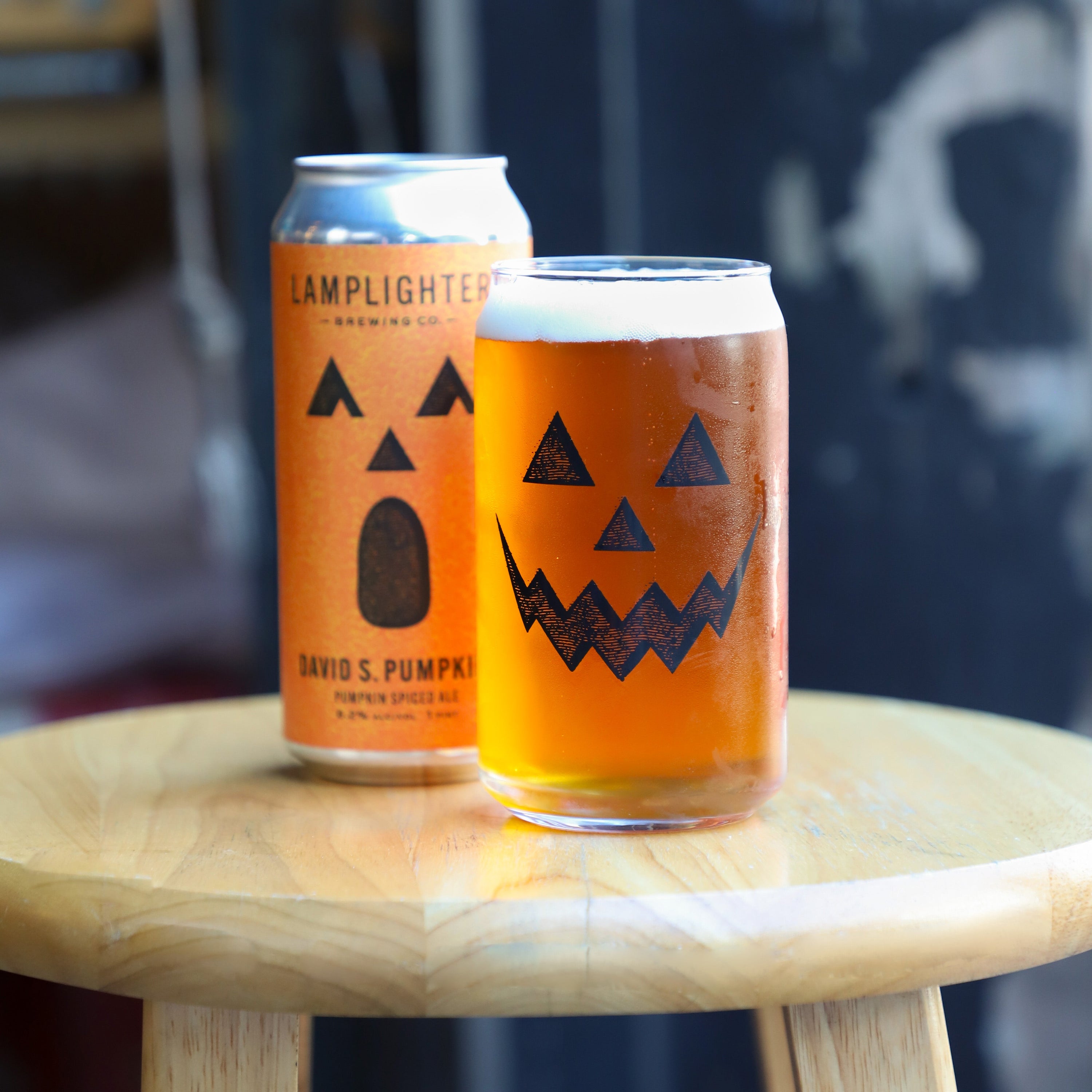 David S. Pumpkins Can Glass - 16 oz